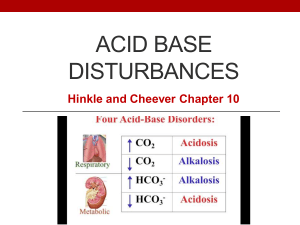 Acid-Base Disturbances Presentation