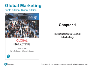 Global Marketing Introduction: Strategies & Concepts