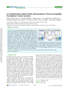 CMOS-Compatible Ferroelectric Tunnel Junction Research