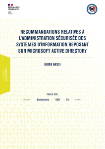 Guide ANSSI : Sécurité Active Directory