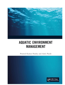 Aquatic Environment Management Book Cover