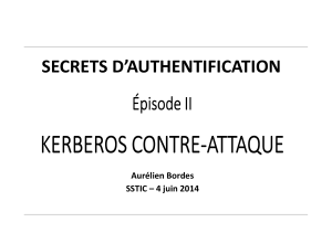 Secrets d'authentification Kerberos : Attaques et Défenses