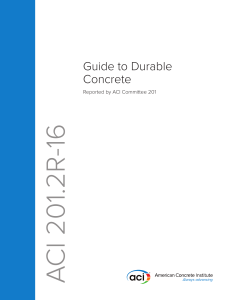 Guide to Durable Concrete ACI 201.2R-16