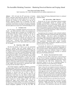 Transistor Scaling: Past, Present, and Future