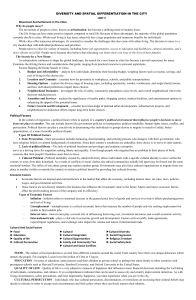 Migration & Urbanization: Factors & Determinants