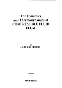 Compressible Fluid Flow Dynamics & Thermodynamics Textbook