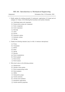 Mechanical Engineering Assignment: Fluid Machines & Systems