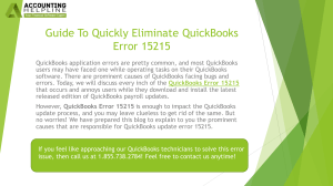 QuickBooks Error 15215: How to Fix It