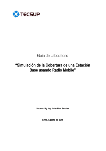 Simulación de Cobertura de Estación Base con Radio Mobile