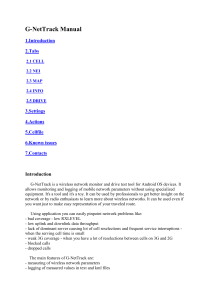 G-NetTrack Manual: Wireless Network Monitoring Tool Guide