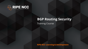 BGP Routing Security Training Course