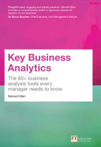 Key Business Analytics: Tools for Managers