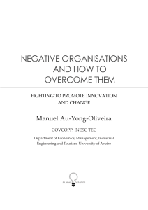 Negative Organizations: Overcoming Barriers to Innovation