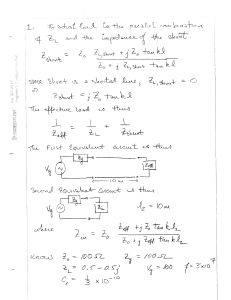 Transmission Line Impedance Calculations