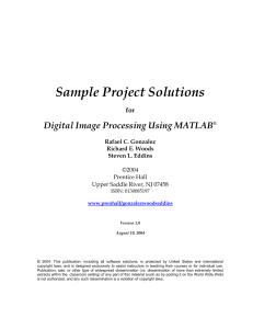 MATLAB Digital Image Processing Project Solutions