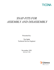 Snap-Fit Design for Assembly & Disassembly