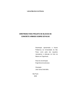 Diretrizes para Projeto de Blocos de Concreto Armado