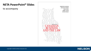 Canadian Legal System & Business PowerPoint Slides