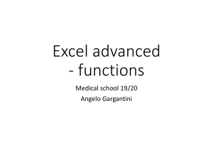 Advanced Excel Functions: IF, COUNT, VLOOKUP, and More