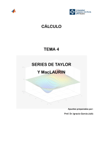 Series de Taylor y Maclaurin: Apuntes de Cálculo