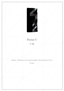 Piscine C C 00: Sujet du module