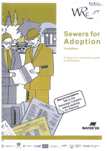 Sewers for Adoption: Design & Construction Guide