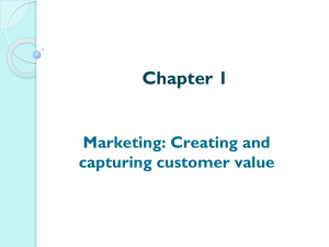 Marketing Fundamentals: Creating Customer Value