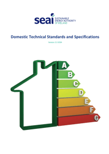 Domestic Energy Upgrade Standards & Specs