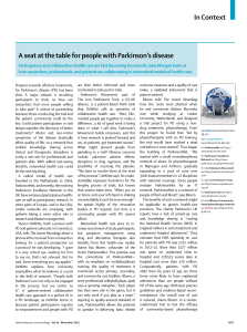 Parkinson's Disease: Collaborative Healthcare Models