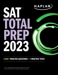 SAT Total Prep 2023: Practice Tests & Questions