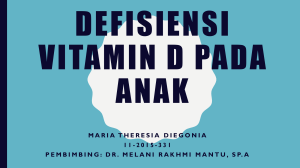 Defisiensi Vitamin D pada Anak: Presentasi