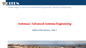 Antenna Engineering Lecture Slides - Part 1