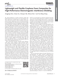 Graphene Foam Composites for EMI Shielding