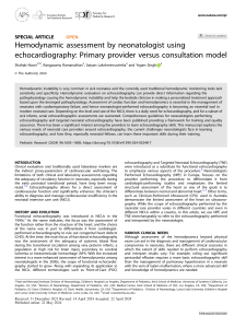 Neonatal Echocardiography: Provider vs Consultation