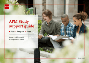 AFM Study Guide: Plan, Prepare, Pass