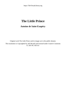 The Little Prince Excerpt: Childhood & Encounter