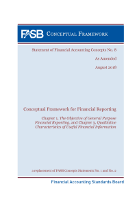 FASB Concepts Statement No. 8: Financial Reporting Framework