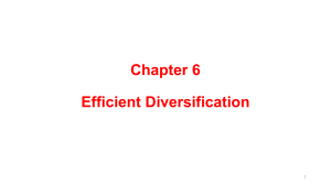 Efficient Diversification: Portfolio Risk & Asset Allocation