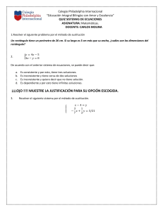 Examen de Sistemas de Ecuaciones