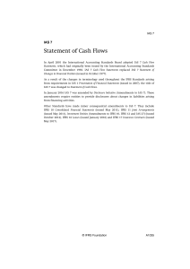 IAS 7 Statement of Cash Flows: Accounting Standard