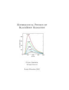 Mathematical Physics of Blackbody Radiation Textbook