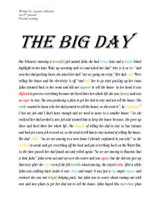 The Big Day: Short Story