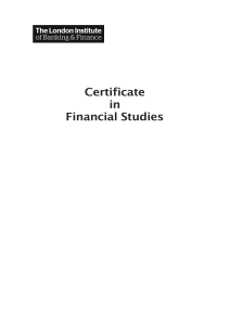 Financial Studies Coursebook: Money, Banking, Savings & Borrowing