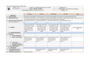 Grade 11 Empowerment Technologies Daily Lesson Log