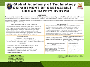 Human Safety System Project Report