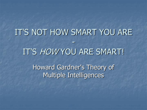 Howard Gardner's Multiple Intelligences Theory