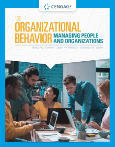 Organizational Behavior Textbook: Managing People & Organizations