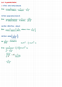 Trigonometric Functions: Derivatives & Limits