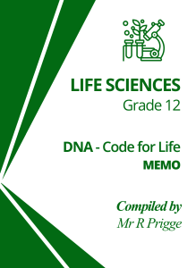 Life Sciences Grade 12 DNA Memo