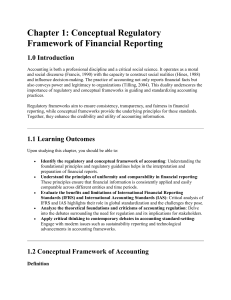 Financial Reporting Frameworks: Conceptual & Regulatory